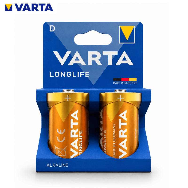 PILLE ROND LONGLIFE D LR20 1.5V 2PCS VARTA