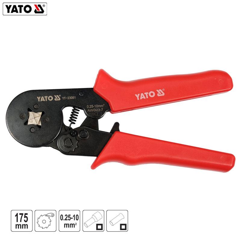 PINCE A SERTIR EMBOUT 0.25 A 10MM 175MM YATO