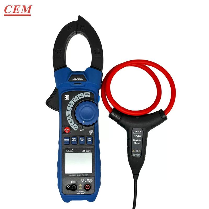 Pince de mesure de courant avec capteur à boucle flexible DT-3386 CEM
