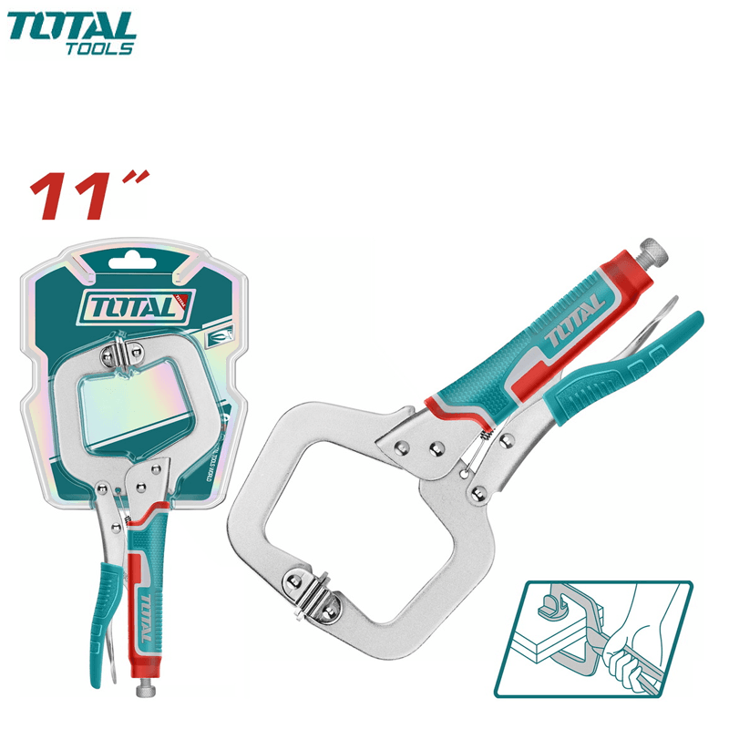PINCE ETAUX COL DE CYGNE A MACHOIRES 11" 280MM TOTAL