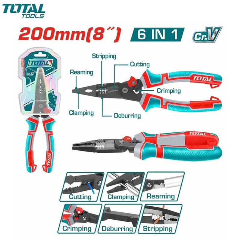 PINCE MULTI-FONCTION 6 EN 1 200MM CR-V TOTAL