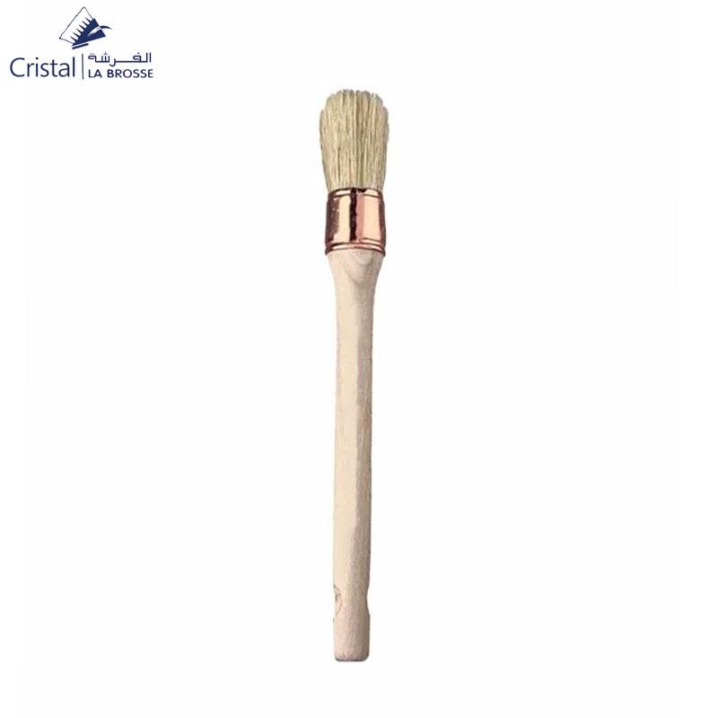 PINCEAU ROND MANCHE BOIS CRISTAL