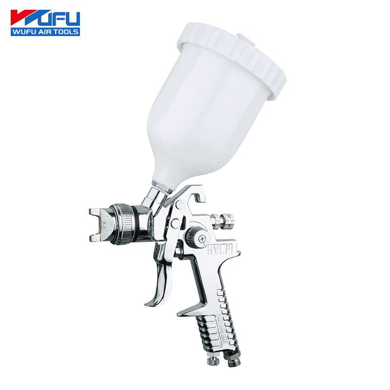 PISTOLET PEINTURE GOUDE RENVERSE 600ML 1.4MM H-828G WUFU