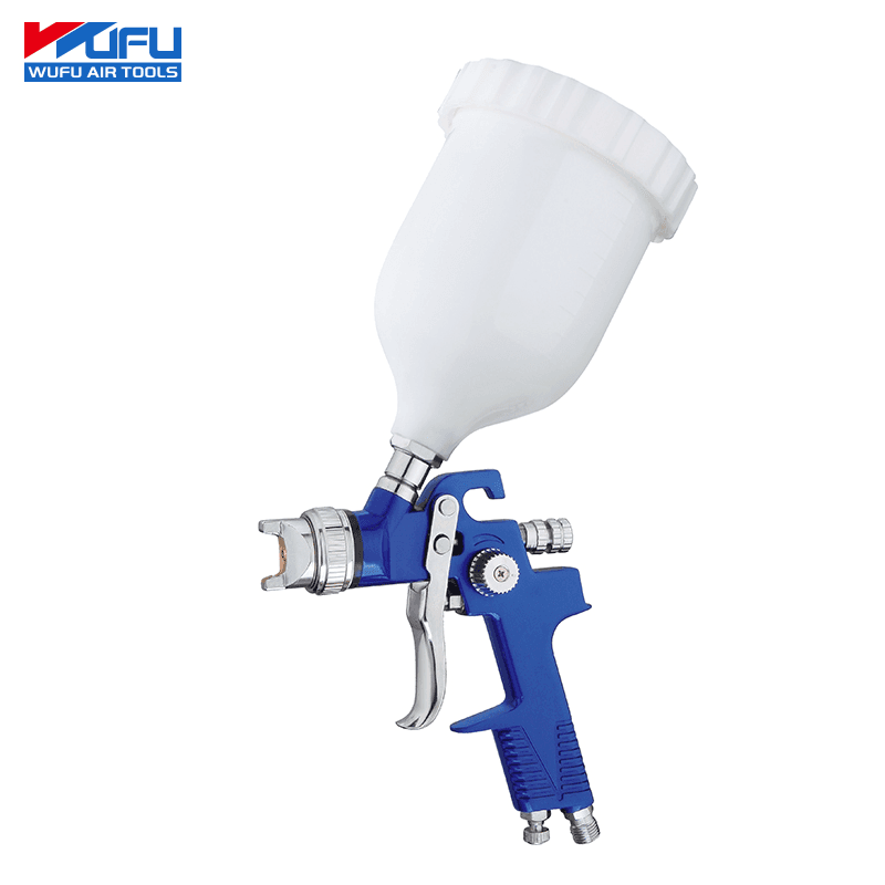PISTOLET PEINTURE GOUDE RENVERSE HVLP 600ML 1.4MM S-970A WUFU