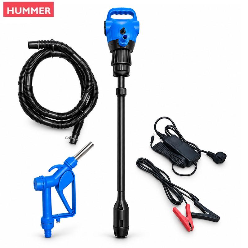 POMPE A FUT ELECTRIQUE 12V & 220V AVEC FLEXIBLE ET PISTOLET HUMMER
