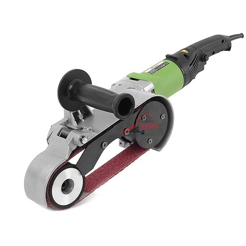 Ponceuse à bande pour tube inox 800W à 2 galets