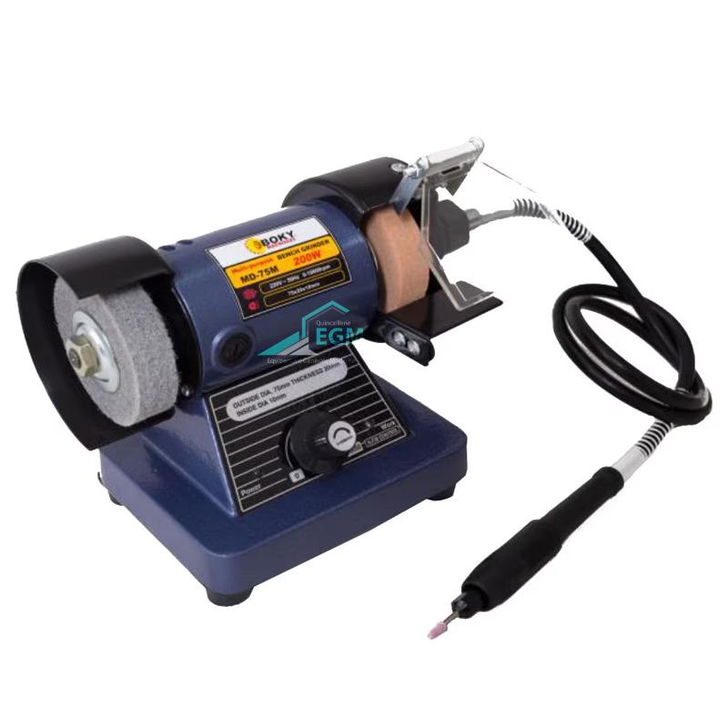 TOURET A MEULER MULTI-FONCT P BIJOUTIER 75MM 220V BOKY