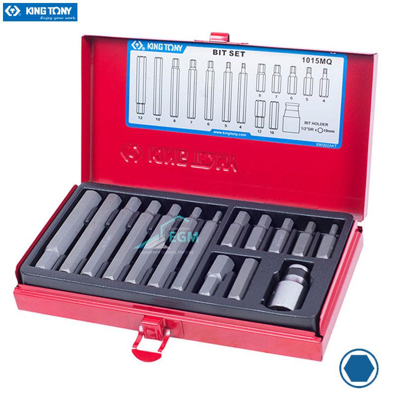 COFFRET EMBOUT MALE 6 PANT 15 PCS KING TONY