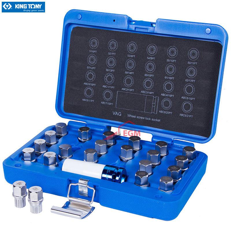 COFFRET DOUILLE DE SECURITE VW 9BW0123 KING TONY