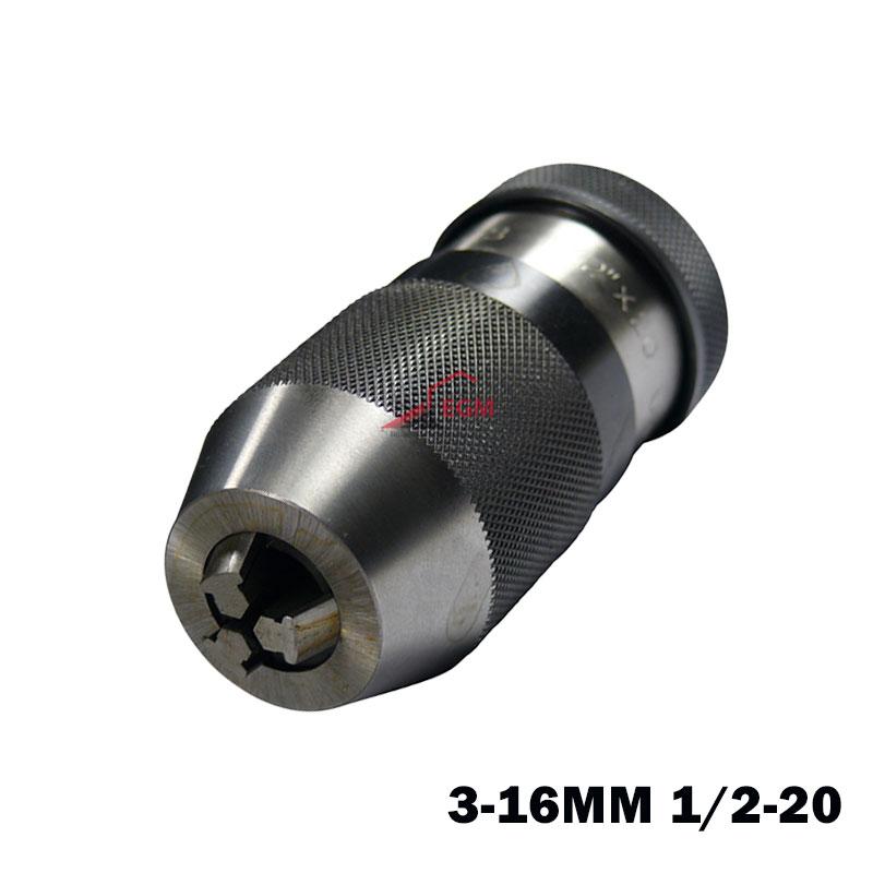 MANDRIN SERRAGE RAPIDE EN ACIER FILETE 3-16MM 1/2-20