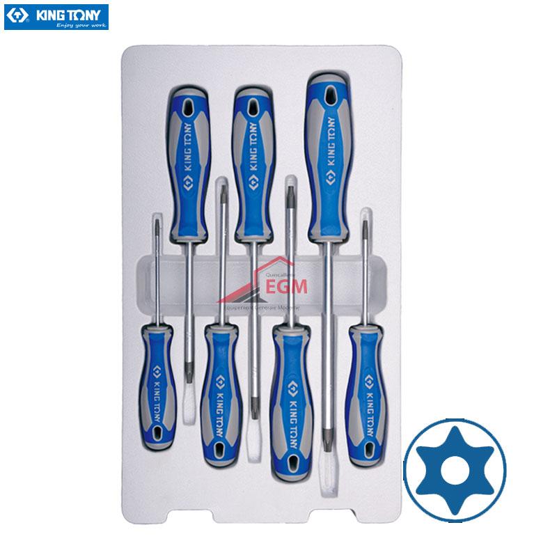 JEUX DE TOUNEVIS TORX 7 PCS KING TONY