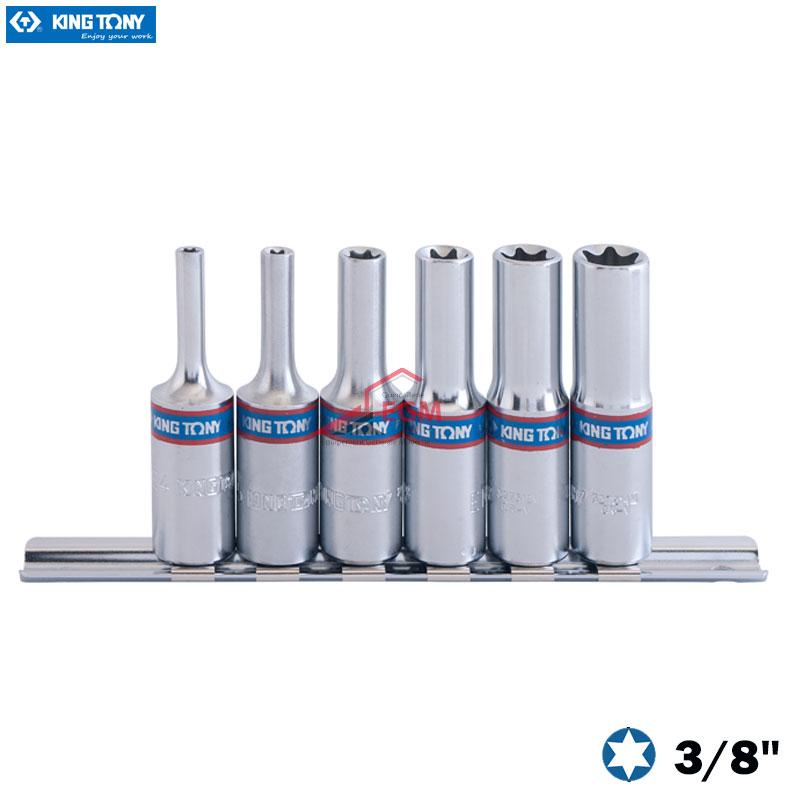 JEUX CLE DOUILLE TORX E4-E14 3/8 S.L KING TONY