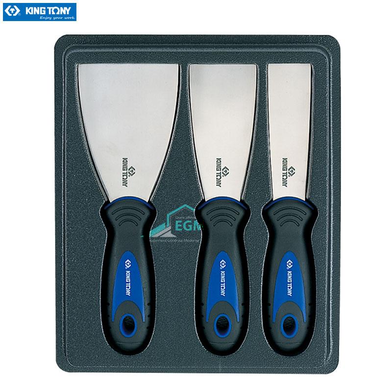 JEUX DE 3 PALETTE 32MM/50MM/76MM INOX KING TONY