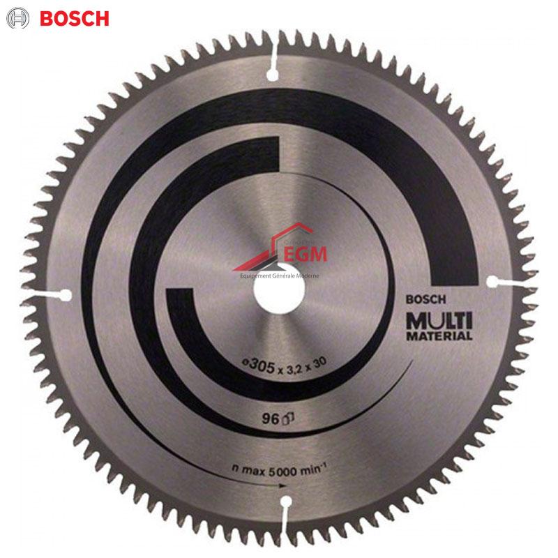 DISQUE CIRCUL CARBURE POUR ALUM 305X3.2X30 Z96 MULTI MATERIAL BOSCH