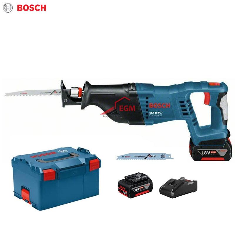 SCIE A SABRE CHARGABLE GSA18V-LI 2 BATTERIES 4.0AH BOSCH