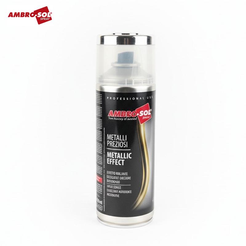 BOUTEILLE PEINTURE ACRYLIQUE ARGENT METAL SILVER 400 ML AMBRO-SOL