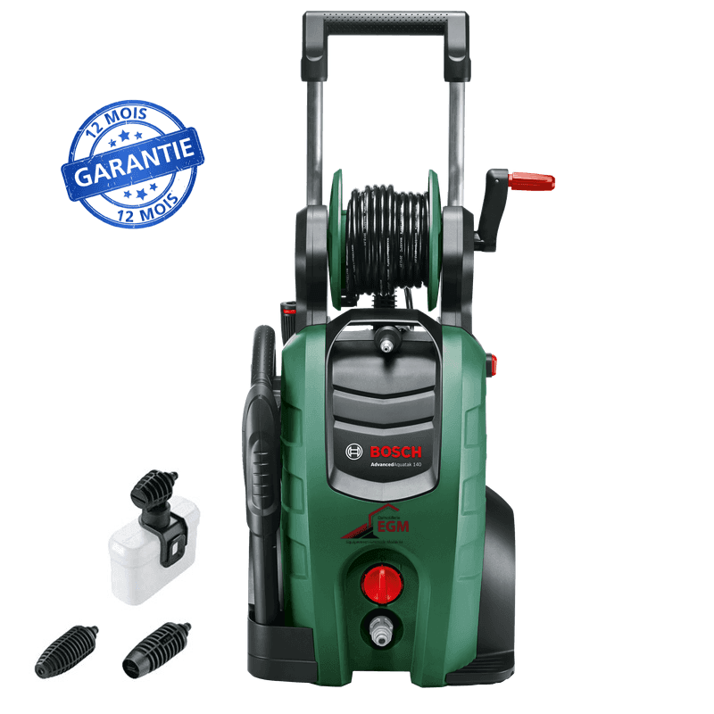 NETTOYEUR HAUTE PRESSION ADVANCED AQUATAK 140 BAR 2100 W 450 L/H BOSCH