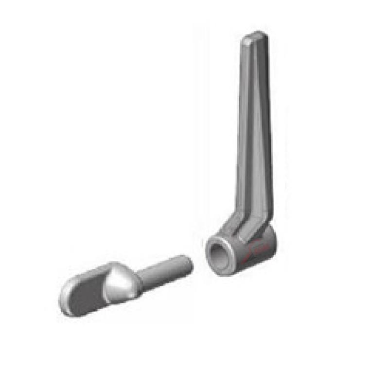 Penture a souder Ø18 haute 170mm avec gond Ø16