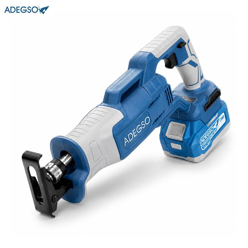 SCIE A SABRE CHARG 21V AVEC CHARGEUR ET 2 BATTERIES 3.0MAH AVEC 4 LAMES ADEGSO