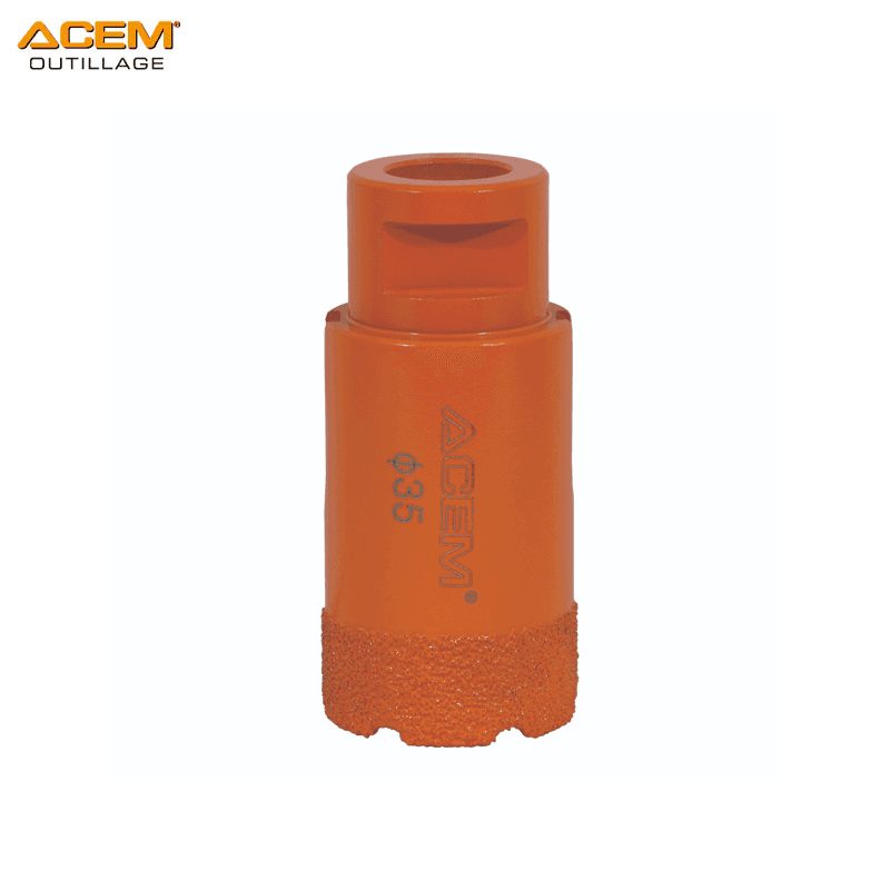 SCIE TREPANS DIAMANTES A SEC POUR CERAMIQUE/MARBRE/CARREAUX M14-35MM ACEM