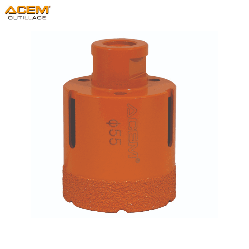 SCIE TREPANS DIAMANTES A SEC POUR CERAMIQUE/MARBRE/CARREAUX M14-55MM ACEM