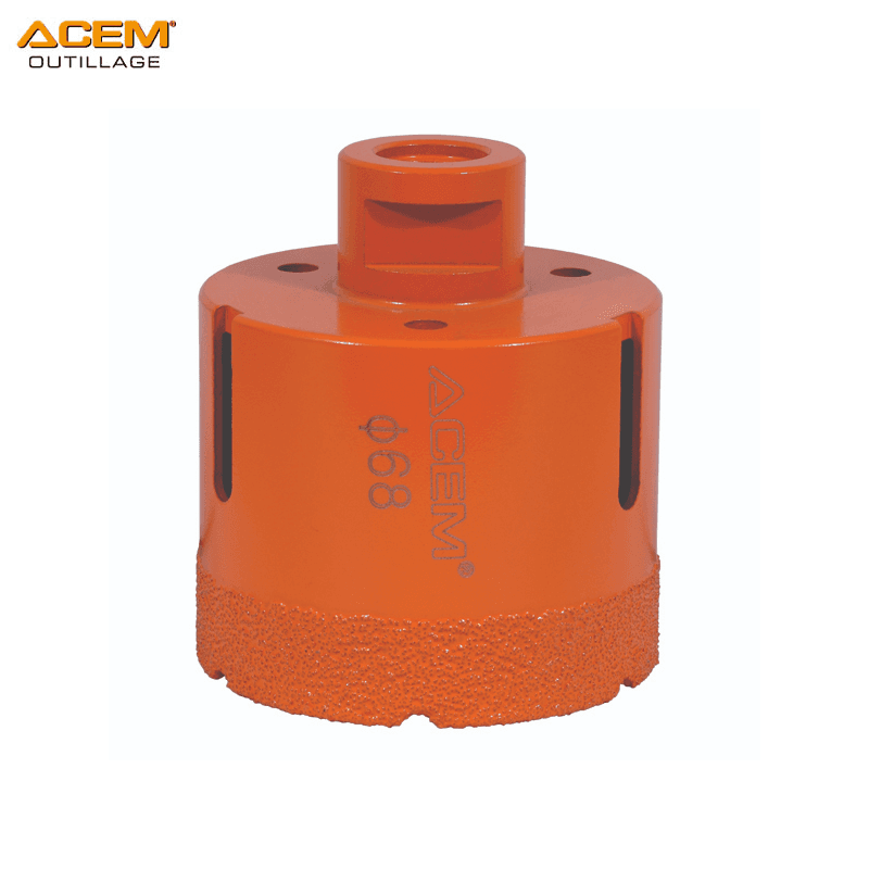 SCIE TREPANS DIAMANTES A SEC POUR CERAMIQUE/MARBRE/CARREAUX M14-68MM ACEM