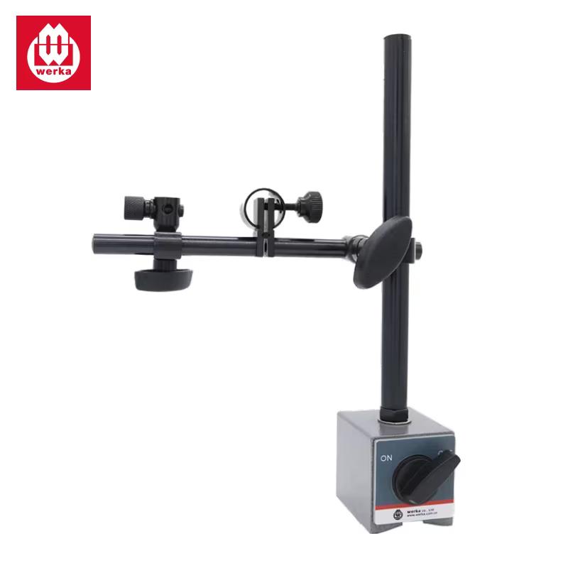 Support magnétique comparateur 60 kg Werka avec base prismatique et interrupteur