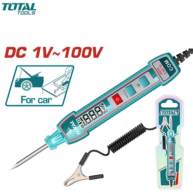 TESTEUR ELECTRIQUE DE TENSION AUTOMOBILE DC 1-100V TOTAL