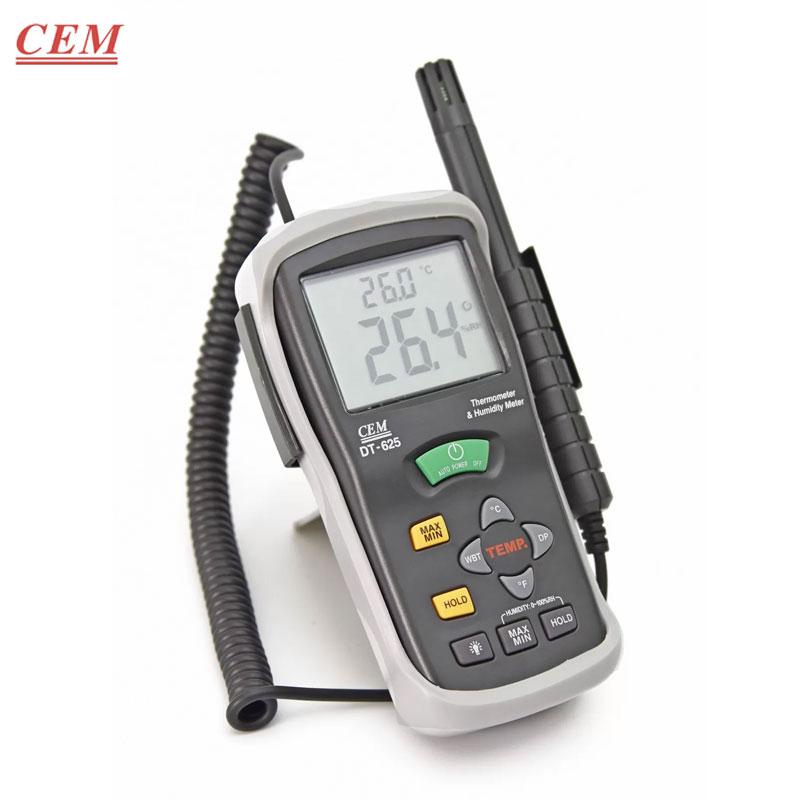THERMO-HYGROMETRE AVEC TEMPERATURE DE BULBE HUMIDE ET POINT DE ROSEE CEM