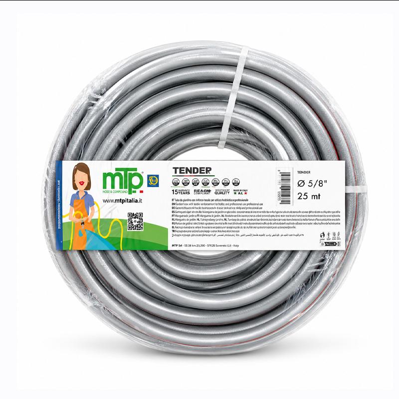 TUYAU ARROSAGE-15.0MM GRIS & ORANGE 25 METRE TENDER MTP ITALY