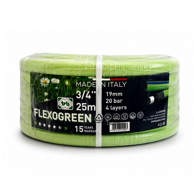 TUYAU ARROSAGE-19MM 3/4 VERT PISTACHE 25 METRE FLEXIGREN