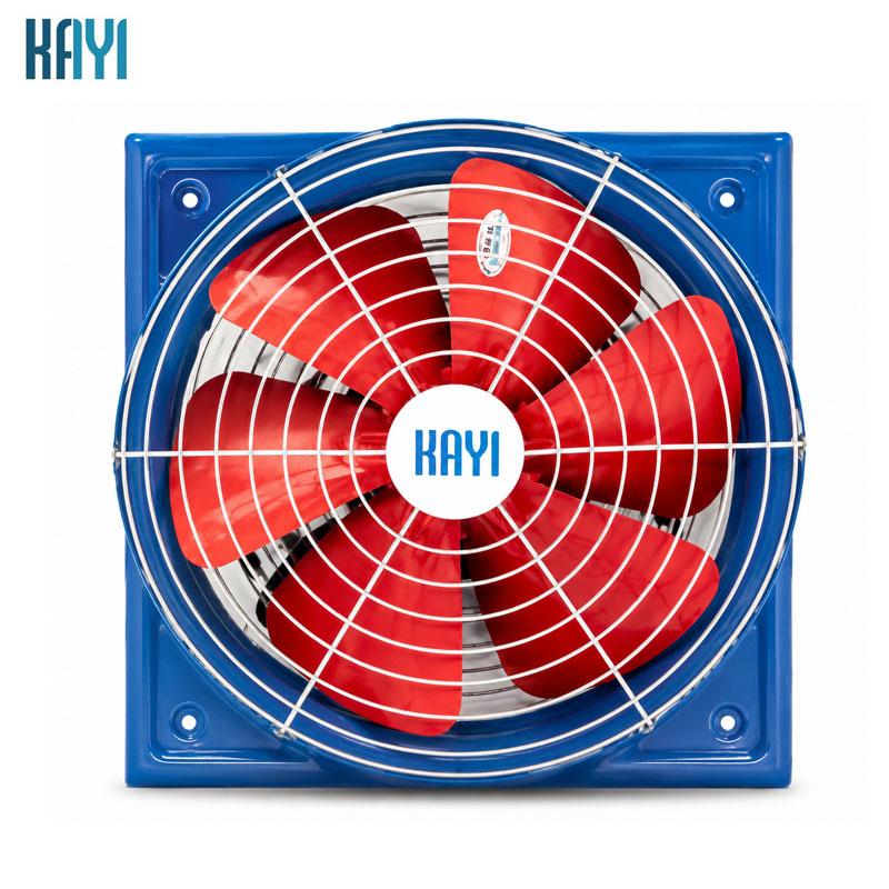 VENTILATEUR AXIAL MURAL A CORPS CARRE ET PALES KDAXIS 380V KAYI
