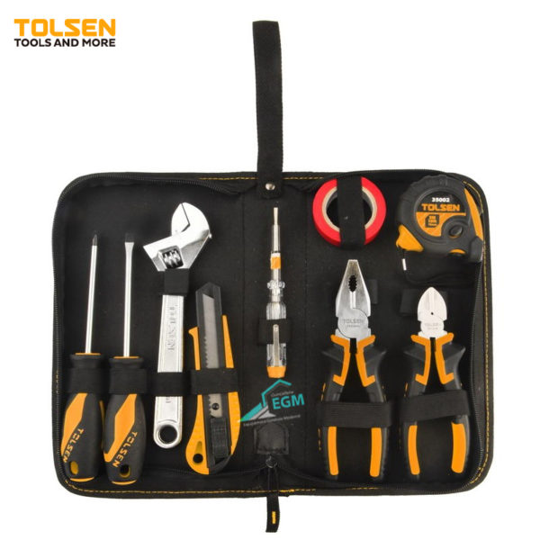 SACOUCHE DE 9 OUTILS A MAIN POUR REPARATION 86301 TOLSEN