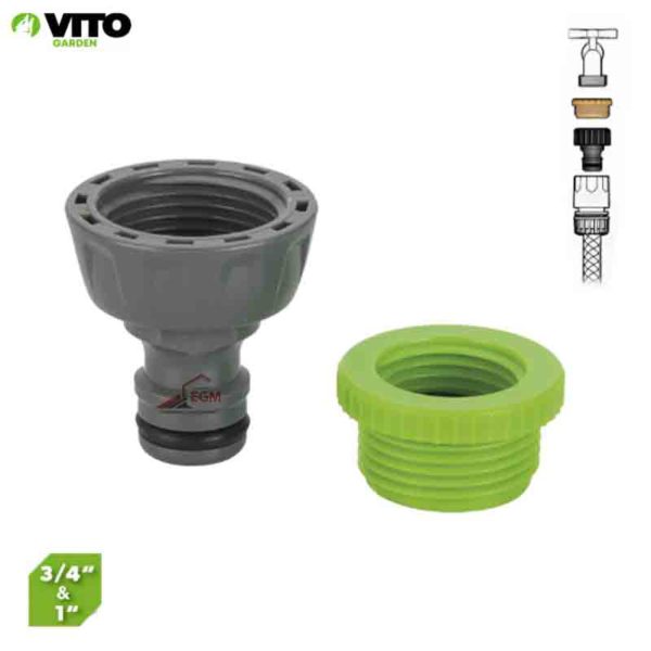 RACCORD NEZ DE ROBINET POUR ARROSAGE 3/4"-1" VITO