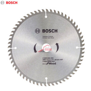 DISQUE CIRCUL CARBURE POUR BOIS Ø184 Z60 ECO FOR WOOD BOSCH