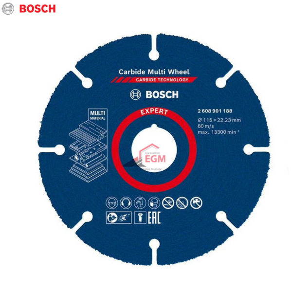 DISQUE A TRANC EXPERT CARBIDE MULTI MATRIEL 115X1.0MM BOSCH