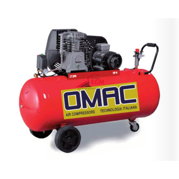 COMPRESSEUR AIR 270L 380V HP4 + M40 TETE ALUMINIUM OMAC