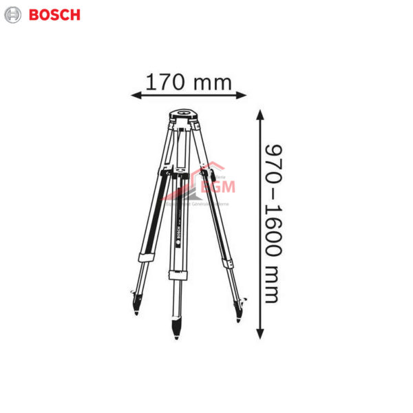 TREPIED POUR NIVEAU LASER BT 160 PROFESSIONAL BOSCH