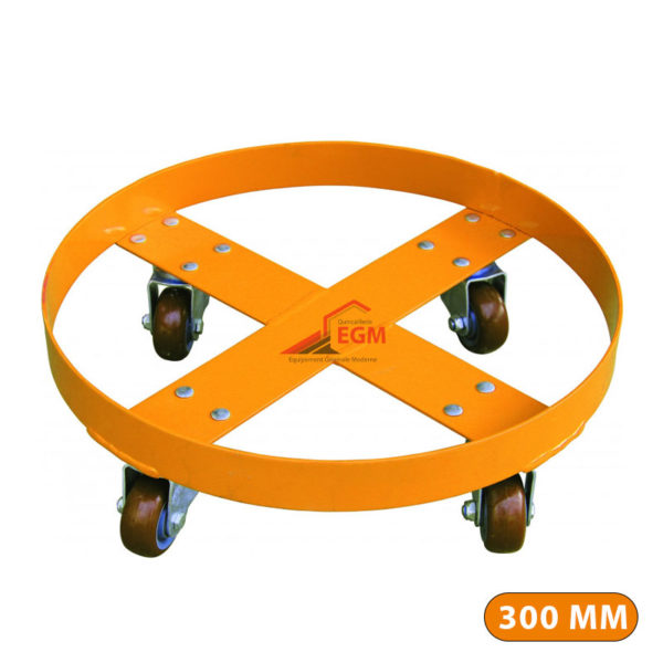 CHARIOT ROULEUR A 4 ROUE POUR FUT 300MM