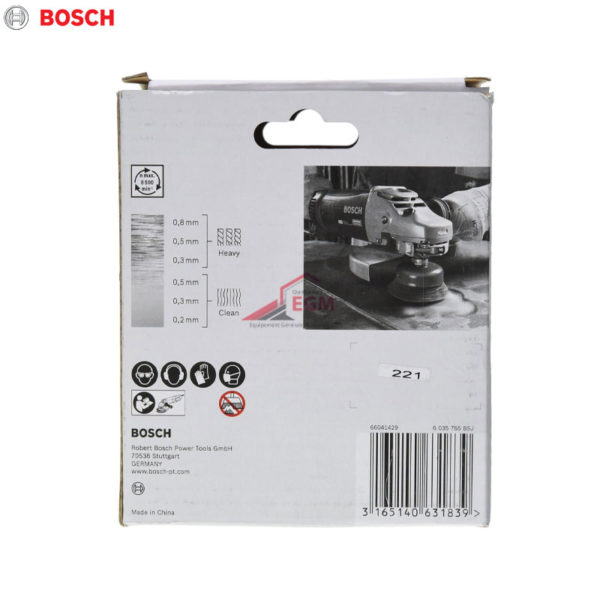 BROSSE A MEULE BOISSEAU CONIQUE D100 M14 INOX BOSCH