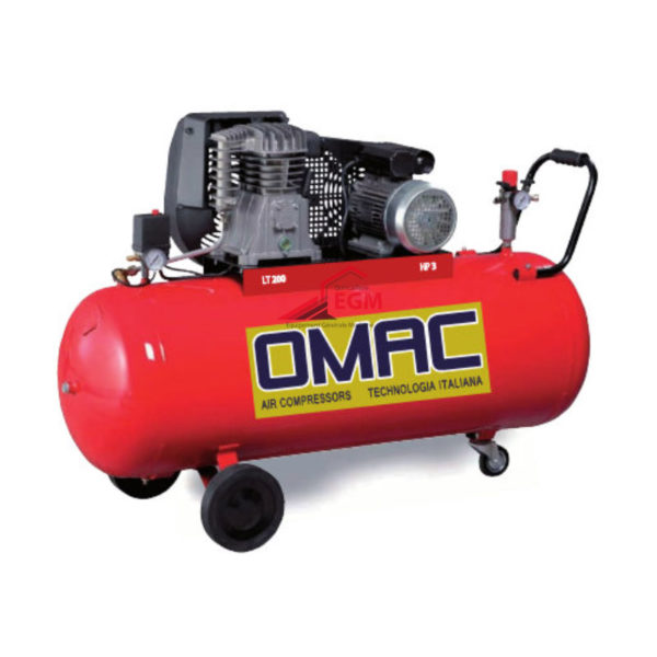 COMPRESSEUR AIR 200L 220V HP3 + MG30 TETE EN FONTE OMAC