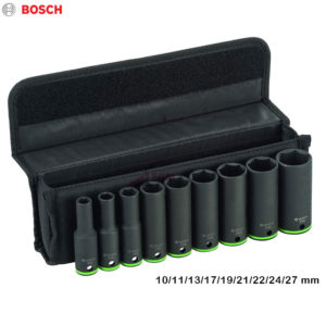 COFFRE CLE DOUIL IMPACT SERIE LONG 9PCS 1/2" BOSCH