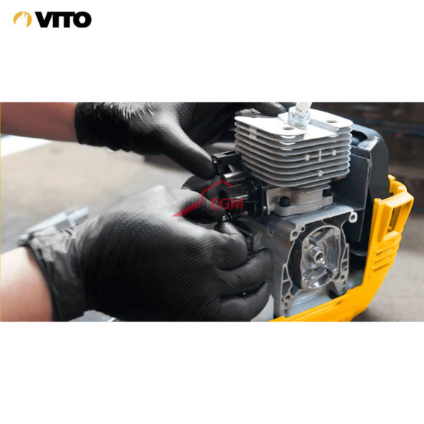 PQ GANT JETABLE NOIR EN NITRILE ULTRA-RESISTANT TAILLE M VITO