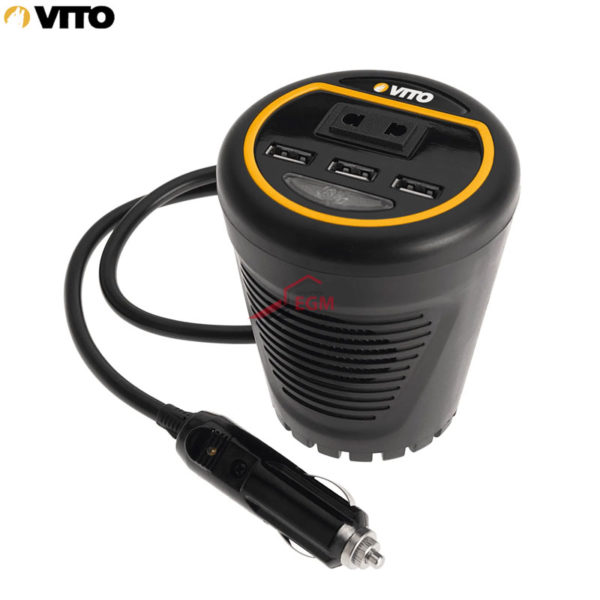 CONVERTISSEUR AUTO PUISSANCE 120W 11-14V 3 SORTIES USB VITO