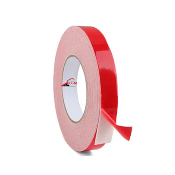 ROULEAU SCOTCH DOUBLE FACE EN MOUSE 38MM ROUGE