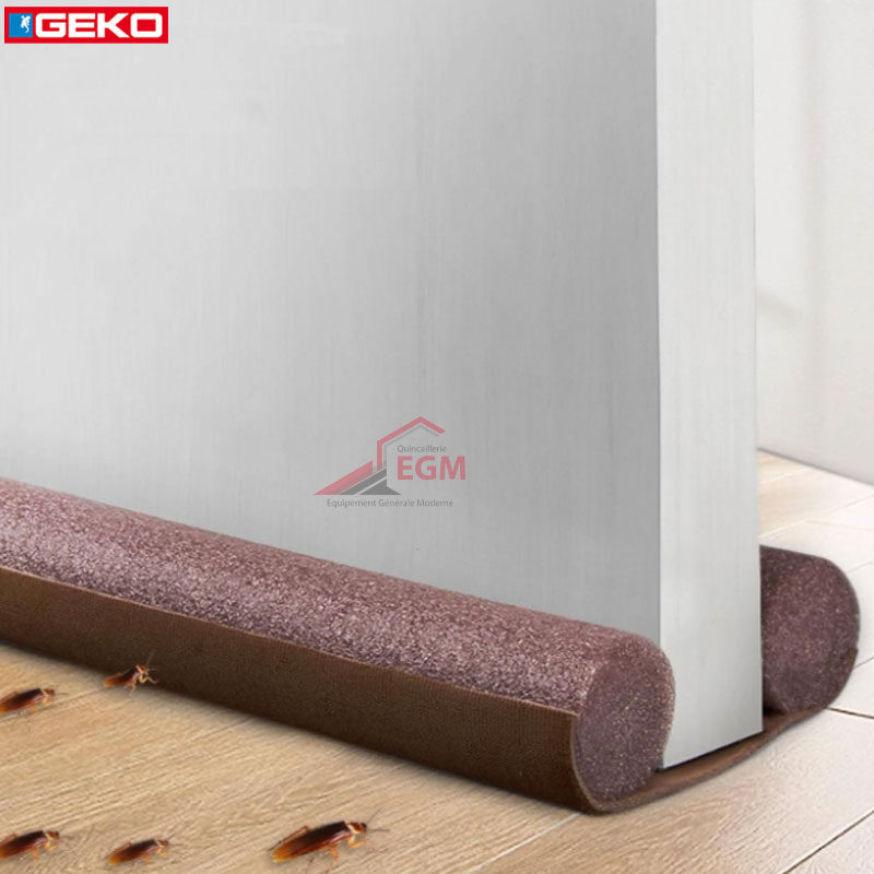 BAS DE PORTE DOUBLE BOUDIN 950MM MARRON GEKO BAS DE PORTE DOUBLE BOUDIN 950MM MARRON GEKO