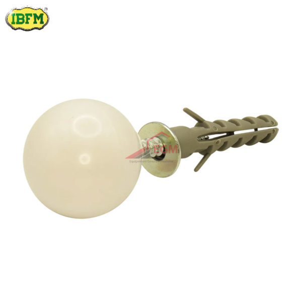 ARRETE DE PORTE BOULE BLANC ART.266B IBFM