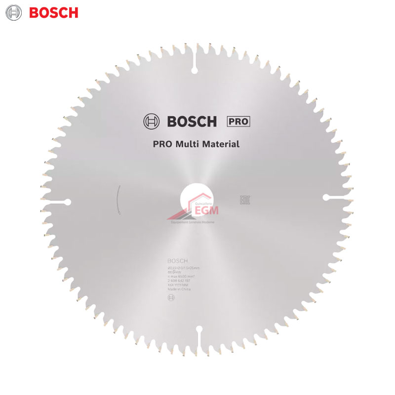 DISQUE CIRCULAIRE CARBURE POUR BOIS 235X2.0X25 Z 80 OPTILINE WOOD BOSCH