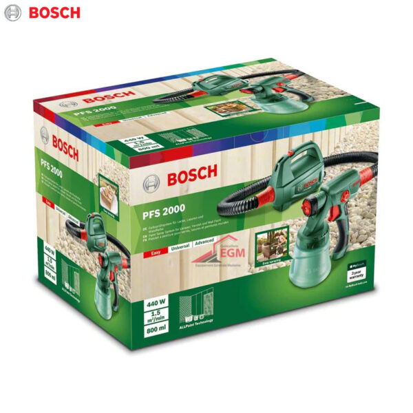 PISTOLET PEINTURE ELECTRIQUE 0.8L 440W PFS2000 BOSCH