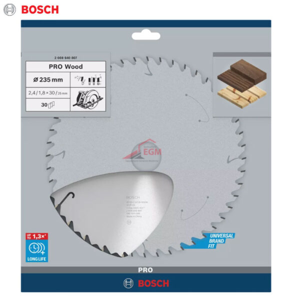 DISQUE CIRCUL CARBURE POUR BOIS 235X2.6X30 Z 30 SPEEDLINE WOOD BOSCH